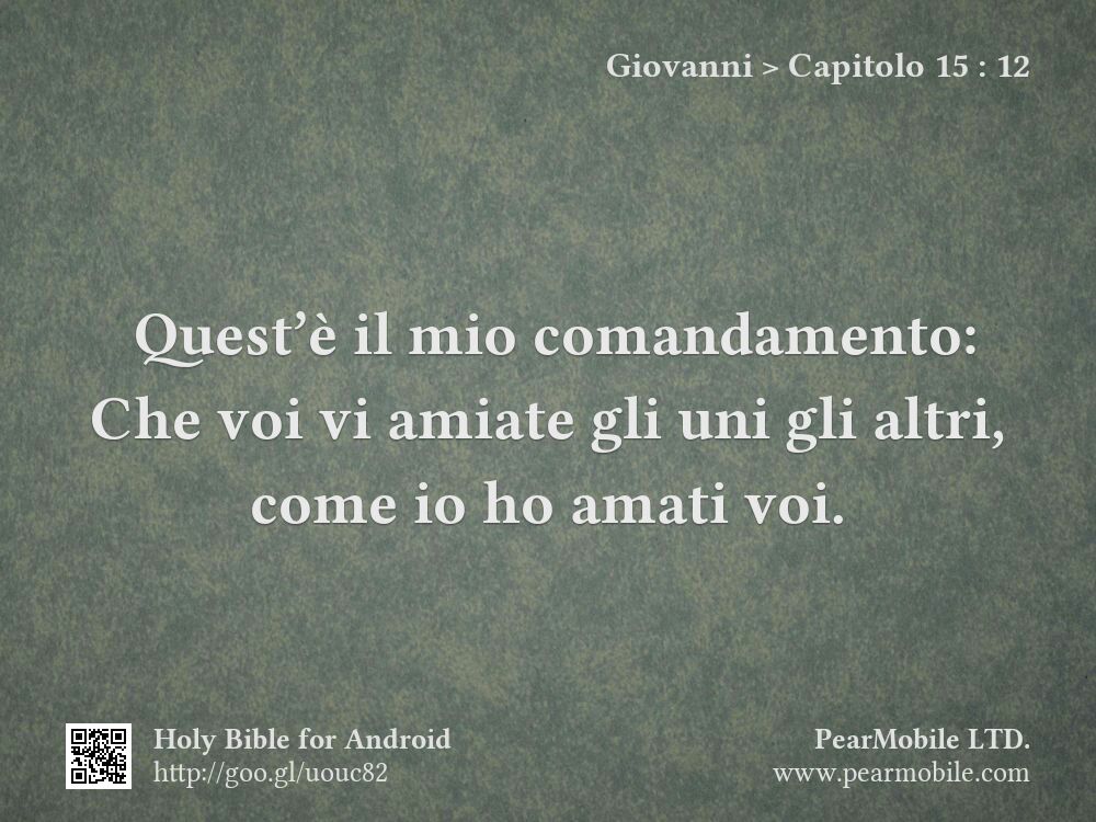 Giovanni, Capitolo 15:12